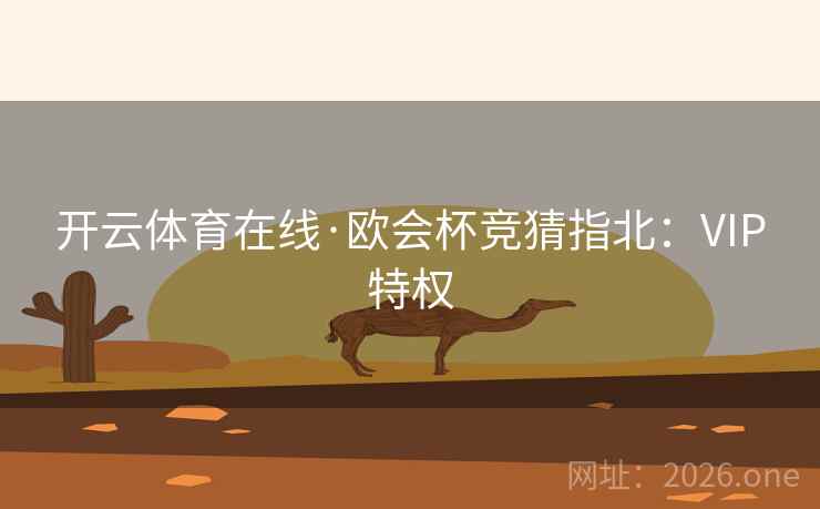 开云体育在线·欧会杯竞猜指北:VIP特权