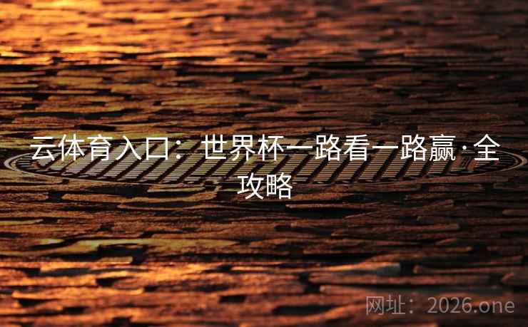 云体育入口：世界杯一路看一路赢·全攻略